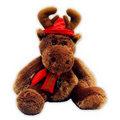 Custom Plush Reindeer w/ Hat & Scarf